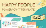 Happy People Set 2 PowerPoint Theme Kleiner Screenshot PowerPoint Vorlage namens "Happy People Set 2"