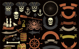 Pirate Grunge Logo Illustration Template Small Screenshot Pirate Grunge Logo Illustration