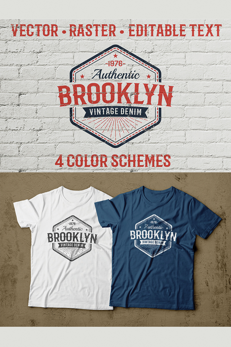 Brooklyn Authentic Vintage Illustration Template Big Screenshot Brooklyn Authentic Vintage Illustration New Screenshots BIG