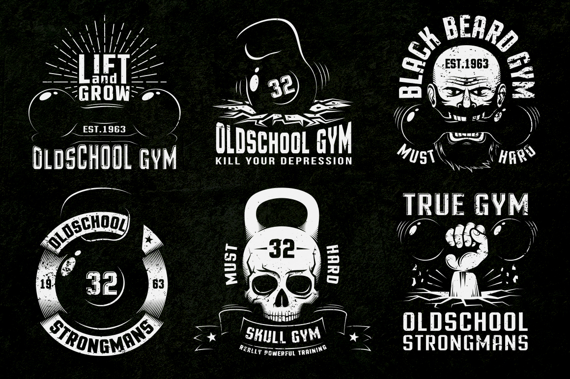 Gym Retro Emblem 2 Illustration #78149