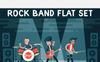 Rock Band Flat Set Illustration Theme Big Screenshot Rock Band Flat Set Illustration New Screenshots BIG