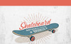 Skateboard Retro Print Illustration Theme Big Screenshot Skateboard Retro Print Illustration New Screenshots BIG