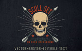 Skull Logo Set on Dark Illustration Theme Small Screenshot Skull Logo Set on Dark Illustration