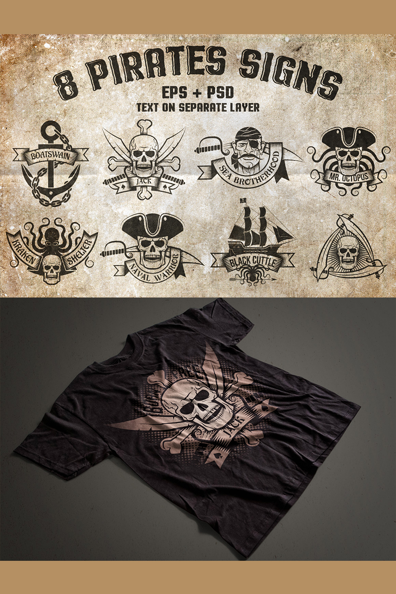 8 Pirates Signs Illustration Theme Small Screenshot 8 Pirates Signs Illustration