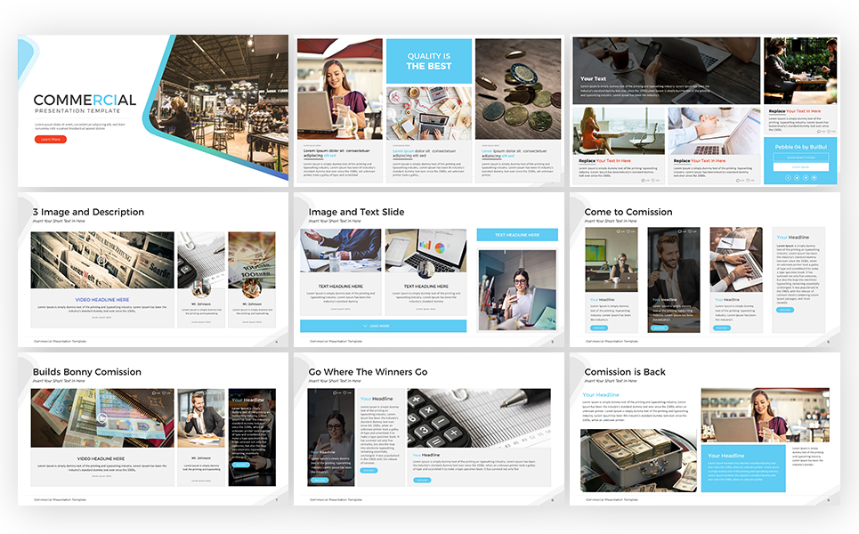 Commercial Presentation PowerPoint Template #68302
