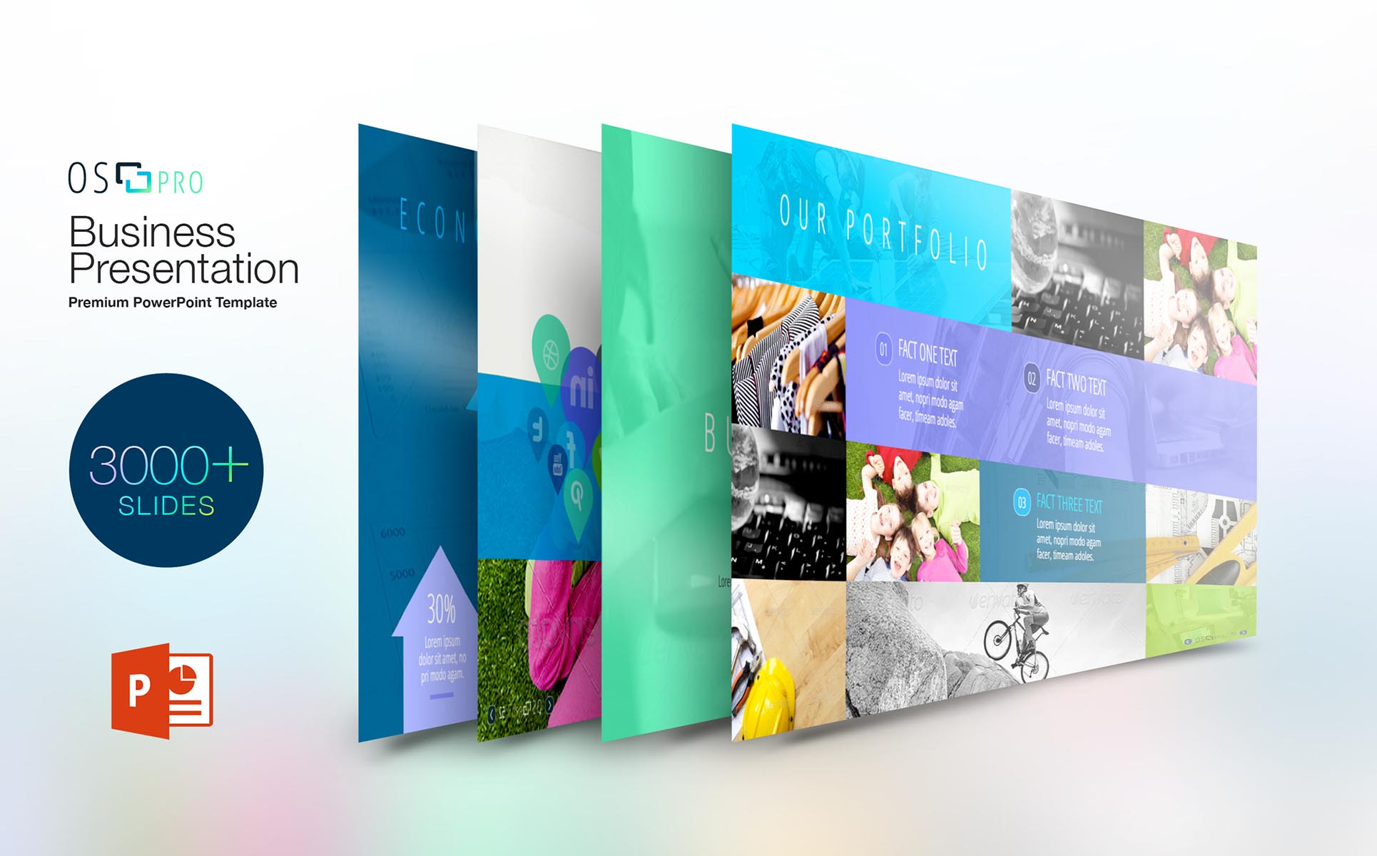 iOS:Pro PowerPoint Powerpoint motiv Malý screenshot PowerPoint šablona "iOS:Pro PowerPoint"