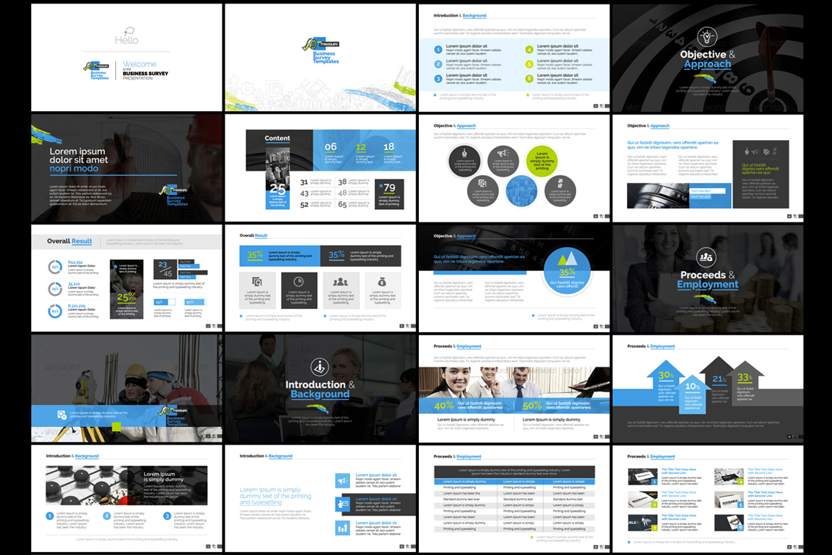Business Survey Presentation Keynote Theme Small Screenshot Business Survey Presentation Keynote Template