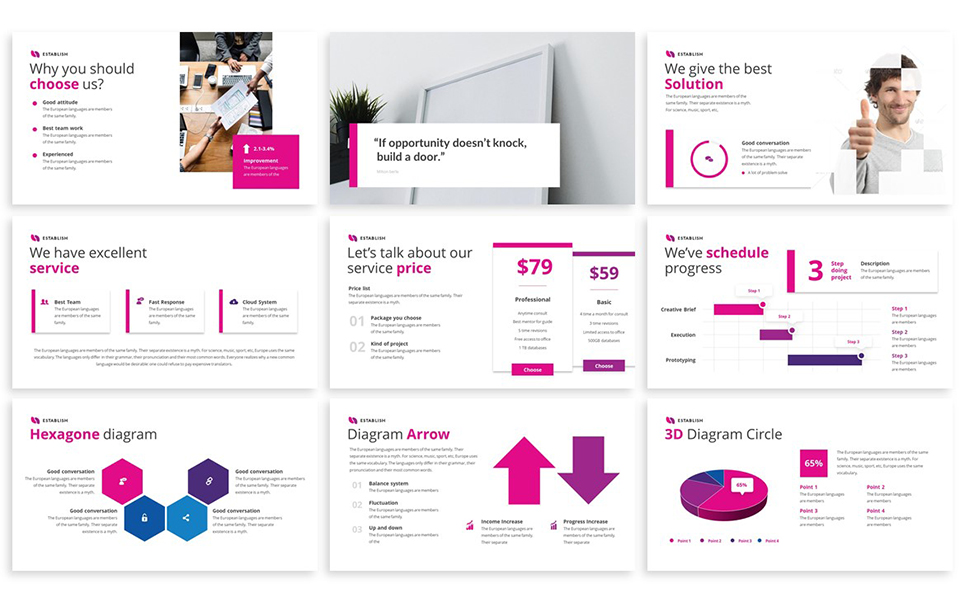 Establish - Creative PowerPoint Template #81962