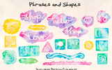 168 Watercolor Chevrons, Darts, Phrases Illustration Template Small Screenshot 168 Watercolor Chevrons, Darts, Phrases Illustration