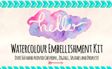 168 Watercolor Chevrons, Darts, Phrases Illustration Template Small Screenshot 168 Watercolor Chevrons, Darts, Phrases Illustration