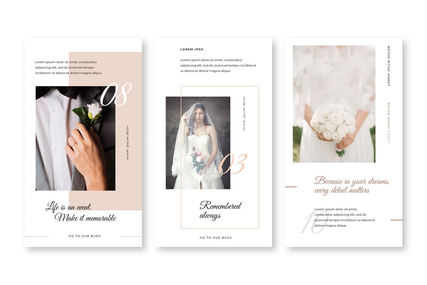 Download Шаблон для соцсетей "Wedding Agency Instagram Stories Template for Social Media" / Wedding Agency Instagram Stories Template for Social Media - Шаблон для соцсетей на тему графика instagram,story,stories,fashion,promotion,elegant,beauty,modern,psd,wedding,planner,bridal
