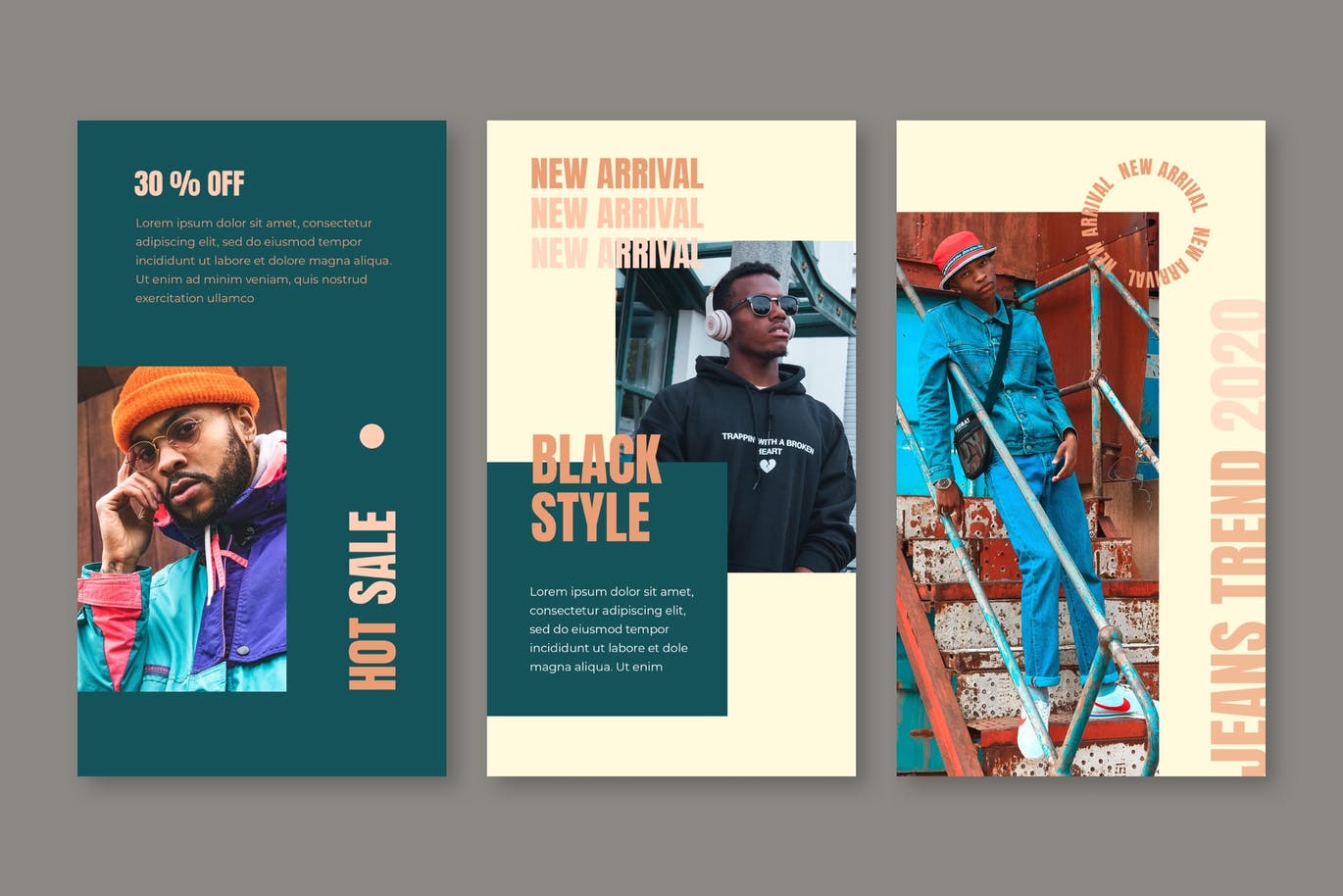 Download Шаблон для соцсетей "Casual Fashion Instagram Stories Template for Social Media" / Casual Fashion Instagram Stories Template for Social Media - Шаблон для соцсетей на тему графика instagram,story,stories,fashion,promotion,elegant,beauty,modern,psd,planner,style