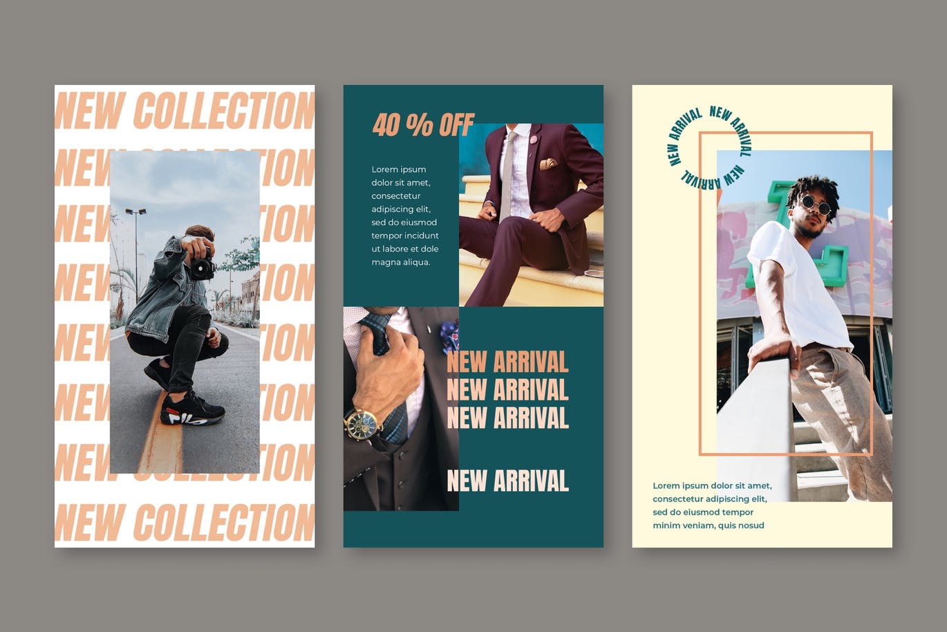 Download Шаблон для соцсетей "Casual Fashion Instagram Stories Template for Social Media" / Casual Fashion Instagram Stories Template for Social Media - Шаблон для соцсетей на тему графика instagram,story,stories,fashion,promotion,elegant,beauty,modern,psd,planner,style