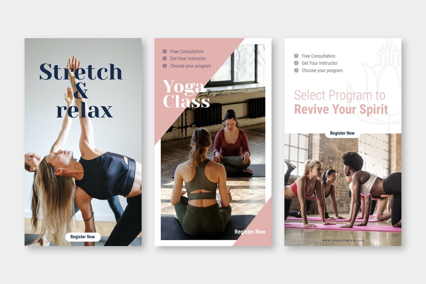 Download Шаблон для соцсетей "Healthy Yoga Instagram Stories Template PSD for Social Media" / Healthy Yoga Instagram Stories Template PSD for Social Media - Шаблон для соцсетей на тему графика instagram,story,stories,fashion,promotion,elegant,beauty,modern,psd,shop,company,corporate,photoshop