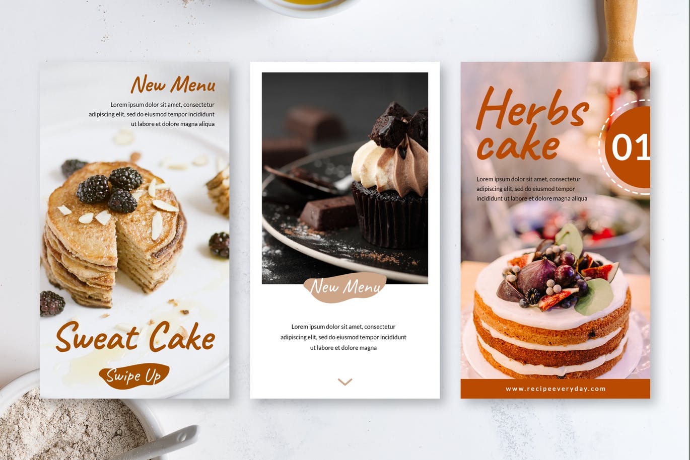 Download Шаблон для соцсетей "Foodie and Cake Instagram Stories Template for Social Media" / Foodie and Cake Instagram Stories Template for Social Media - Шаблон для соцсетей на тему графика instagram,story,stories,fashion,promotion,elegant,beauty,modern,psd,shop,company,corporate,photoshop