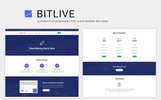 BITLIVE - Crypto Currency and Mining PSD Template #68444