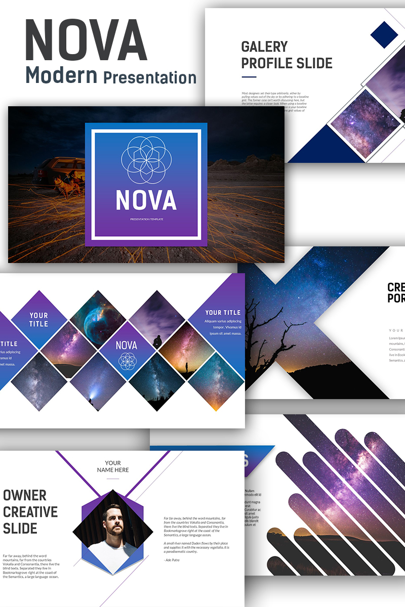 nova modern presentation powerpoint template 70819