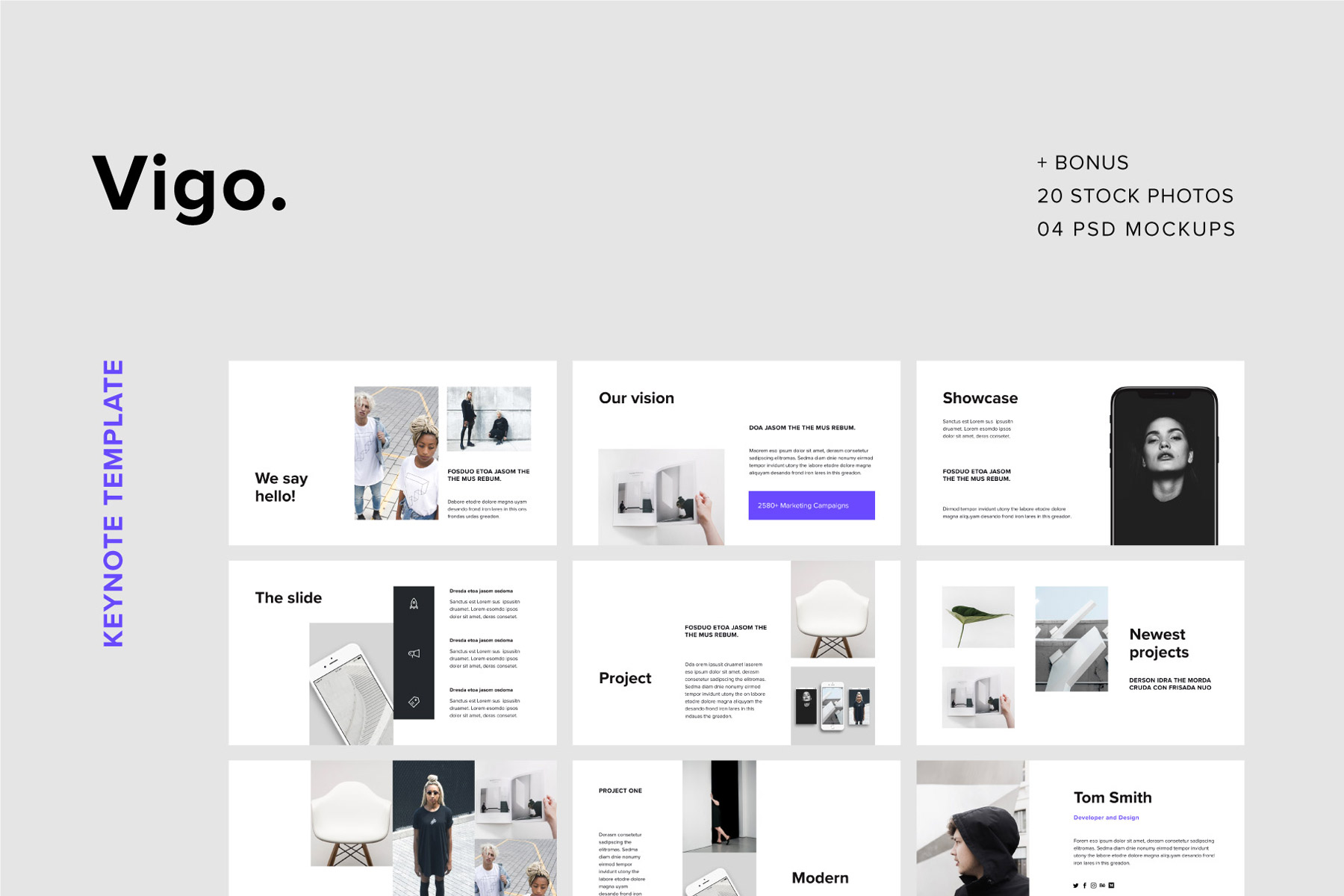VIGO + Bonus Keynote Template Small Screenshot VIGO + Bonus Keynote Template