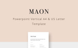 MAON - Vertical Cool PPTX Template Small Screenshot MAON - Vertical PowerPoint Template