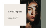 LORA - Modern and Simple Plantilla Google Slides Captura de Pantalla Pequeña Google Slides para Sitio de Gráficos