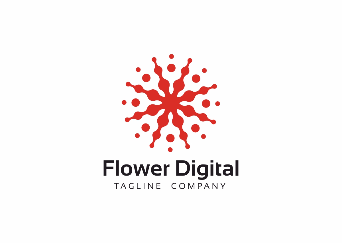 Flower Digital Logo Theme Small Screenshot Flower Digital Logo Template