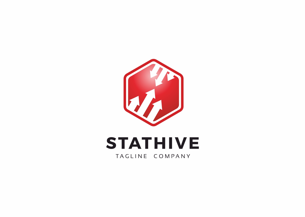 Stat Hive Data Logo Template Small Screenshot Stat Hive Data Logo Template