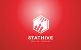 Stat Hive Data Logo Template Small Screenshot Stat Hive Data Logo Template