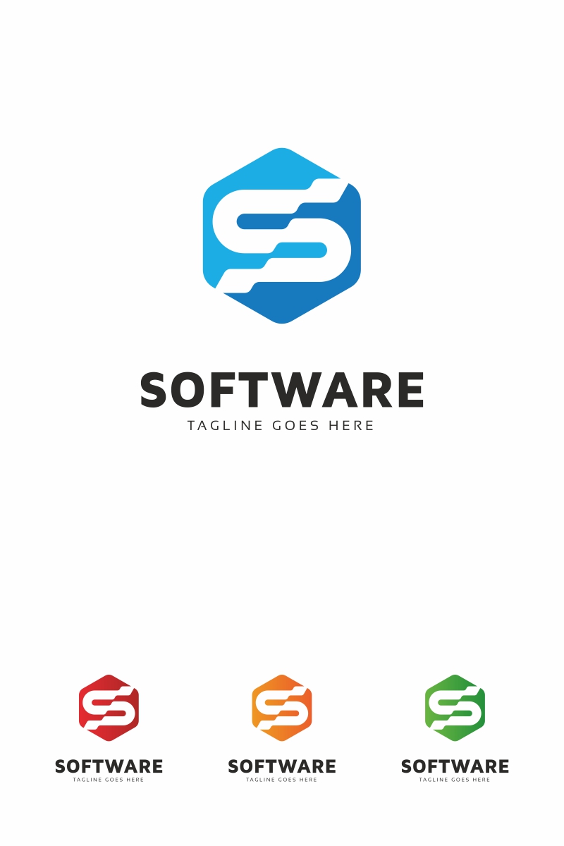 Software S Letter Logo Logo Theme Small Screenshot Software S Letter Logo Logo Template