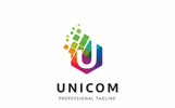 Unicom - U Letter Polygon Logo Theme Small Screenshot Unicom - U Letter Polygon Logo Template