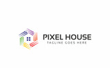 Pixel House Logo Template Small Screenshot Pixel House Logo Template