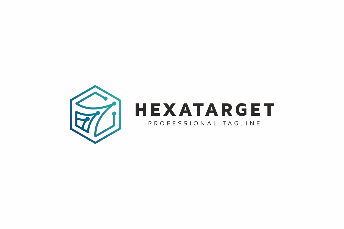 Download Шаблон логотипа "Hexagon Target Logo Template" / Hexagon Target Logo Template - Шаблон логотипа на тему графика agency,box,consult,consulting,cube,finance,finances,financial,advisor,firm,fund,funds,gain,goal,graph,hexagon,increase,invest,investment,management,market,marketing,professional,results,studi