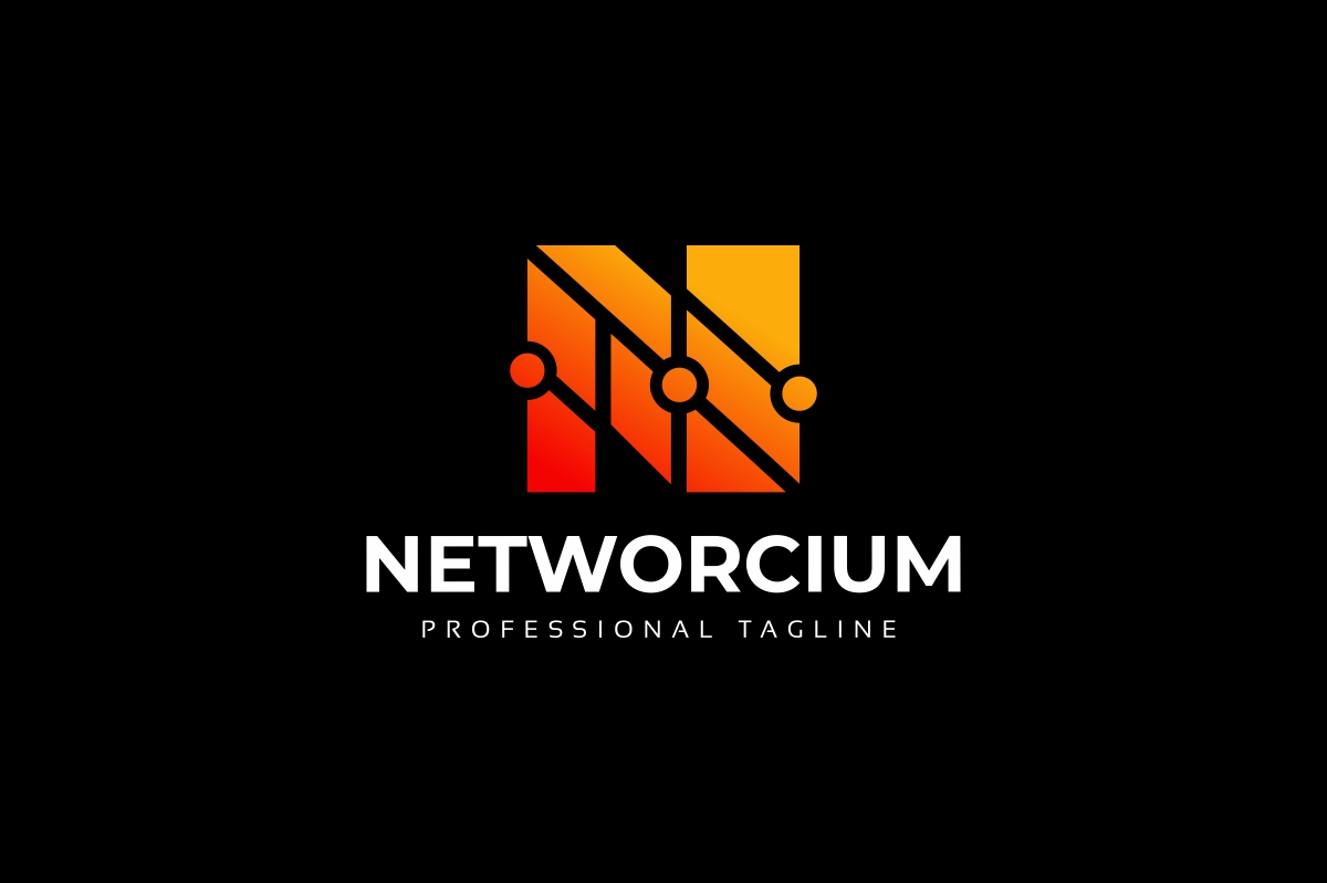Download Шаблон логотипа "Networcium N Letter Logo Template" / Networcium N Letter Logo Template - Шаблон логотипа на тему графика app,blue,bold,brand,branding,business,clean,corporate,logo,creative,forum,game,letter,logotype,media,modern,n,n,professional,simple