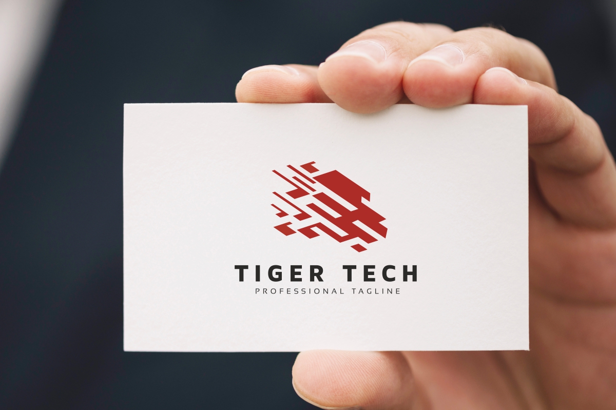 Download Шаблон логотипа "Tiger Tech Logo Template" / Tiger Tech Logo Template - Шаблон логотипа на тему графика animals,classic,crest,crown,elegant,elite,head,king,king,logo,letter,lion,logo,minimal,minimalist,nature,power,powerpoint,royal,smart