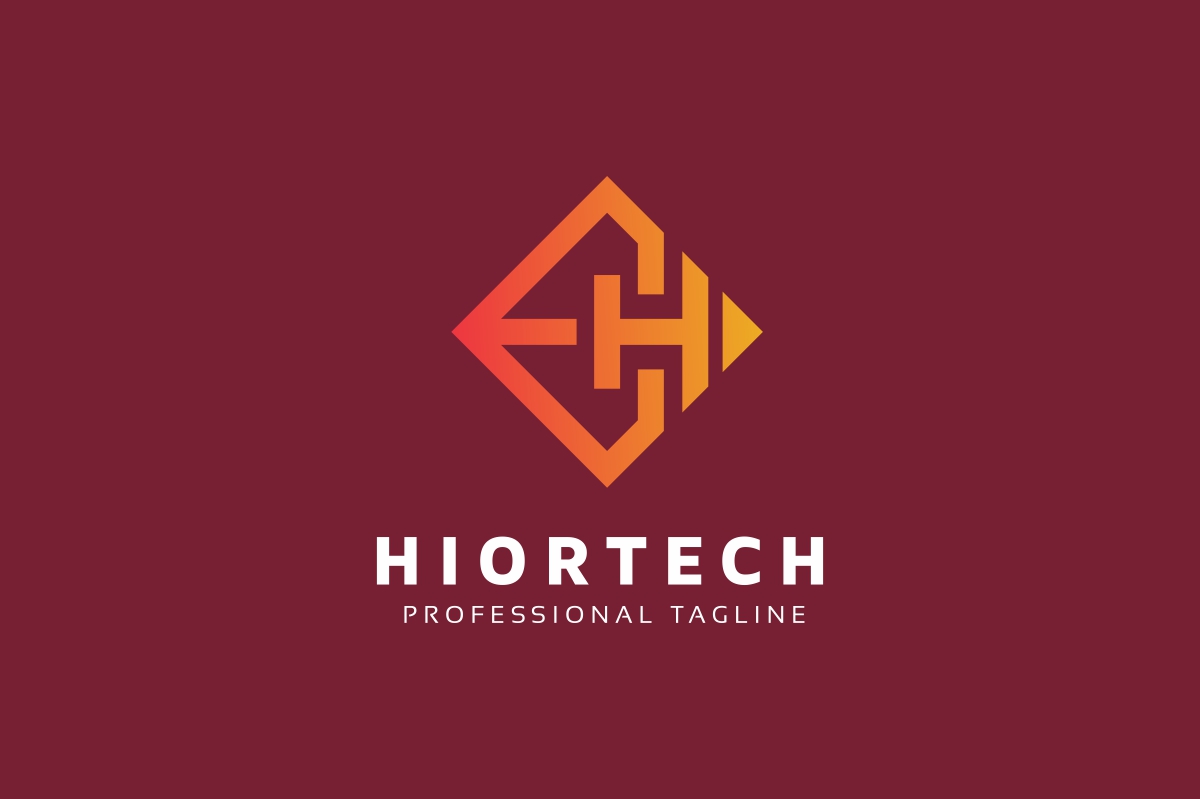 Download Шаблон логотипа "Hiortech H Letter Logo Template" / Hiortech H Letter Logo Template - Шаблон логотипа на тему графика architecture,construction,company,h,letter,h,logo,home,house,interior,real,estate,solid