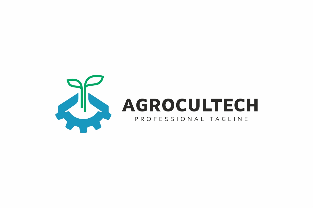Download Шаблон логотипа "Agroculture Gear Logo Template" / Agroculture Gear Logo Template - Шаблон логотипа на тему графика agency,agent,agriculture,app,application,creative,develop,education,electronic,engine,farm,garden,gear,green,house,leaf,machine,market,mobile,modern