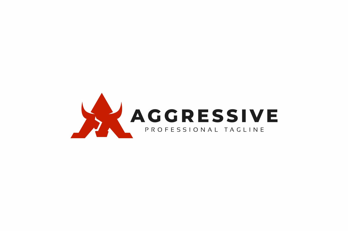 Download Шаблон логотипа "Aggressive Bull Logo Template" / Aggressive Bull Logo Template - Шаблон логотипа на тему графика aggressive,animal,animals,buffalo,logo,bull,longhorn,muscle,power,powerpoint,strength,strong
