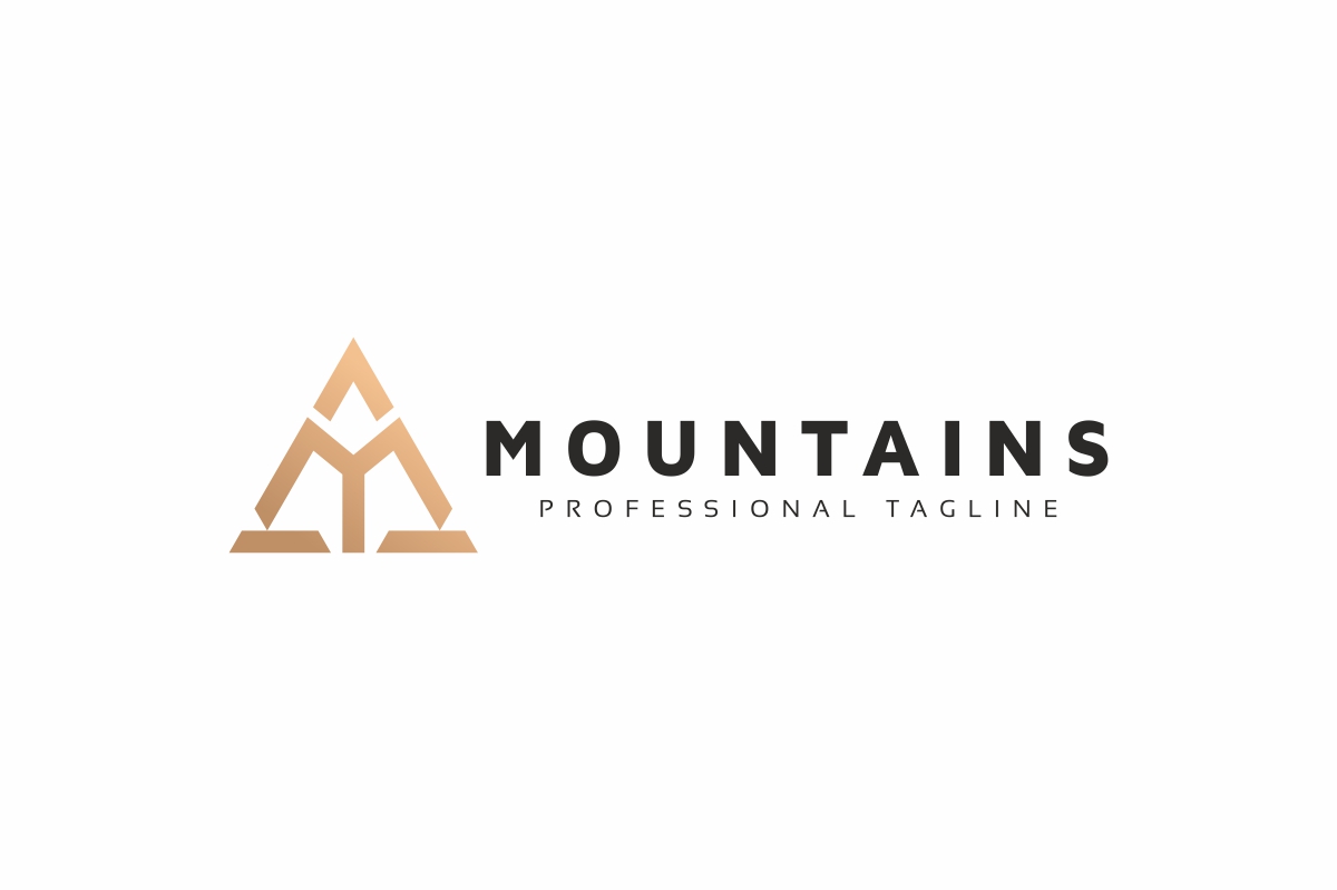 Download Шаблон логотипа "Mountains M Letter Logo Template" / Mountains M Letter Logo Template - Шаблон логотипа на тему графика business,consulting,creative,design,letter,m,logo,marketing,media,metro,modern,mountain,professional,studio