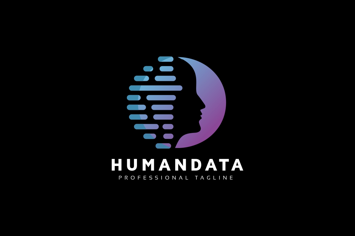 Download Шаблон логотипа "Human Virtual Data Logo Template" / Human Virtual Data Logo Template - Шаблон логотипа на тему графика ai,artificial,intelligence,augmented,reality,box,brainstorm,bright,business,creative,creativity,cube,data,development,digital,engineer,entertainment,gaming,global,head