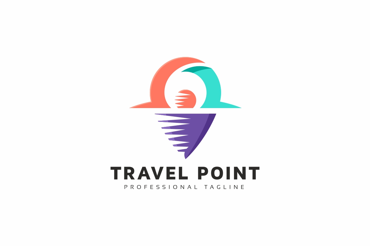 Download Шаблон логотипа "Travel Point Logo Template" / Travel Point Logo Template - Шаблон логотипа на тему графика app,destination,find,flat,holiday,island,journey,location,map,mountain,nature,navigation,ocean,pin,place,point,pointer,position,sea,sky