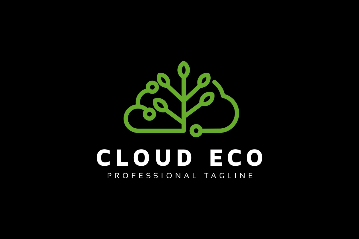 Download Шаблон логотипа "Cloud Eco Logo Template" / Cloud Eco Logo Template - Шаблон логотипа на тему графика awareness,beauty,cloud,computing,connect,connection,data,digital,ecology,ecommerce,flowers,grow,herbal,shop,host,hosting,leaf,market,marketing,media