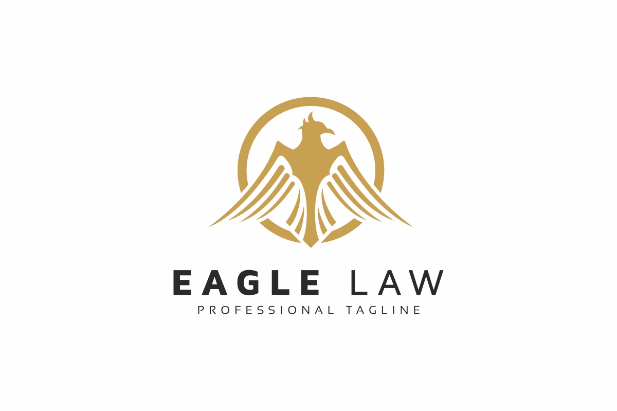 Download Шаблон логотипа "Eagle Law Logo Template" / Eagle Law Logo Template - Шаблон логотипа на тему графика animals,automotive,bird,boutique,creative,business,logo,crest,crown,design,eagle,fly,gold,heraldry,hotel,identity,inspiration,king,luxury,medieval
