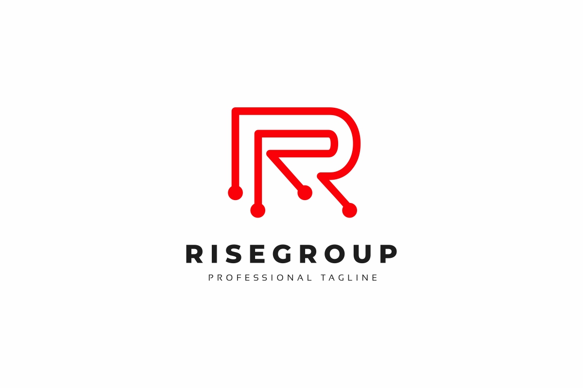 Download Шаблон логотипа "R Letter Tech Logo Template" / R Letter Tech Logo Template - Шаблон логотипа на тему графика agency,beta,blog,brain,branding,business,finance,font,graphic,job,letter,logo,marketing,modern,multimedia,office,personal,professional,r,rr