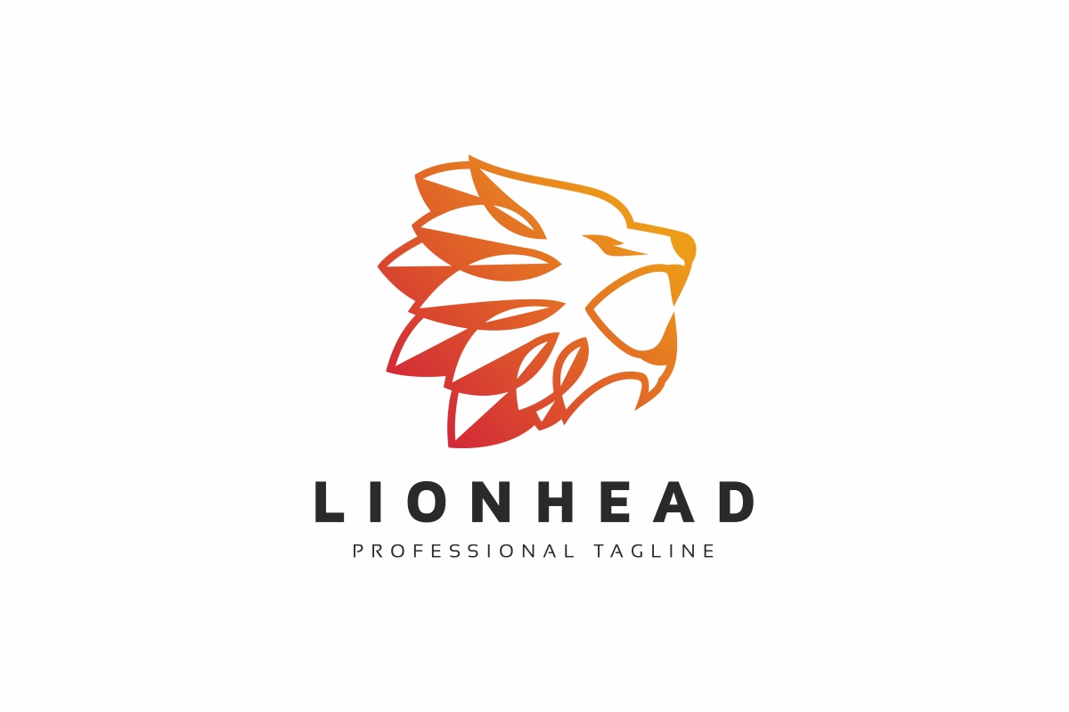 Download Шаблон логотипа "Lion Head Logo Template" / Lion Head Logo Template - Шаблон логотипа на тему графика animal,animals,branding,club,company,elegant,head,jungle,king,lion,lion head,lion logo,logo,luxury,power,powerpoint,royal,sport,strength,strong