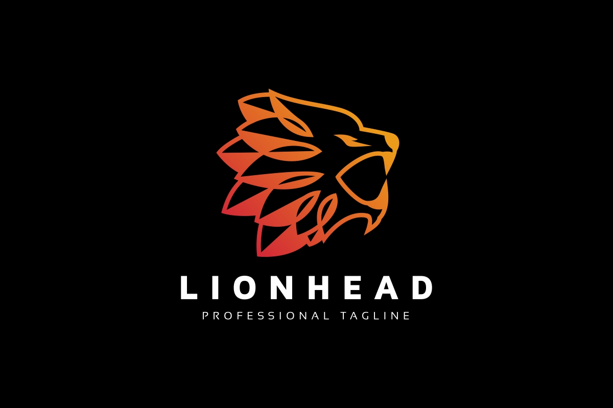 Download Шаблон логотипа "Lion Head Logo Template" / Lion Head Logo Template - Шаблон логотипа на тему графика animal,animals,branding,club,company,elegant,head,jungle,king,lion,lion head,lion logo,logo,luxury,power,powerpoint,royal,sport,strength,strong