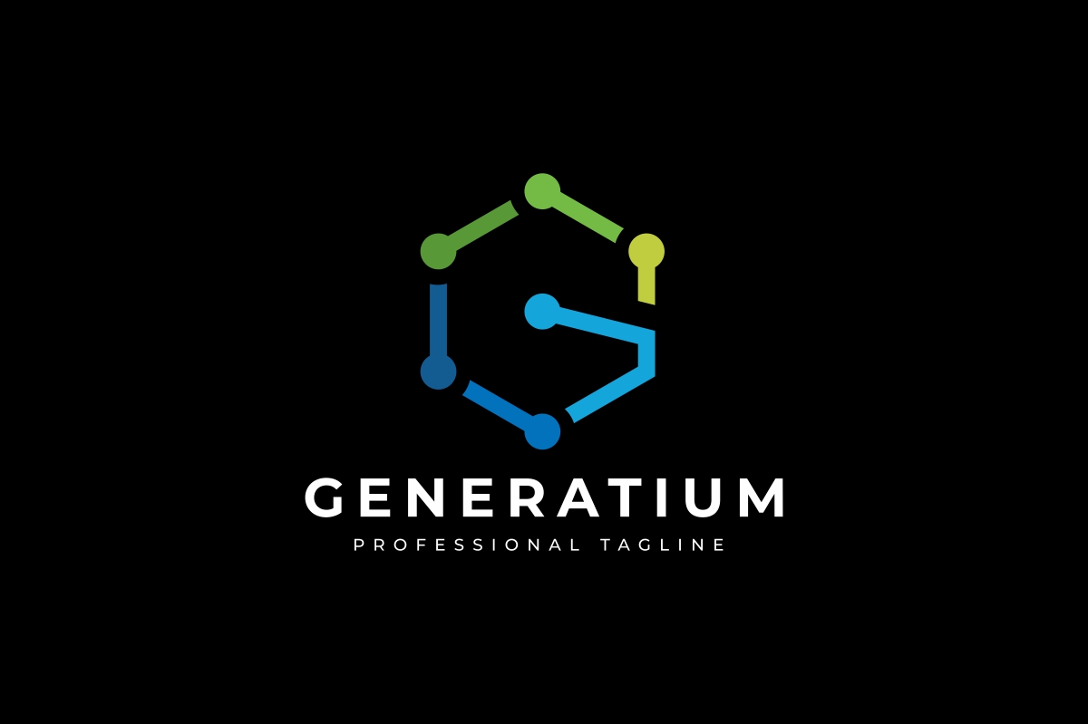 Download Шаблон логотипа "Generatium G Letter Logo Template" / Generatium G Letter Logo Template - Шаблон логотипа на тему графика app,g logo,game,letter,media,modern,software,solution,web,colorful,bold,brand,branding,business,company,creative,design,g letter,grand,great