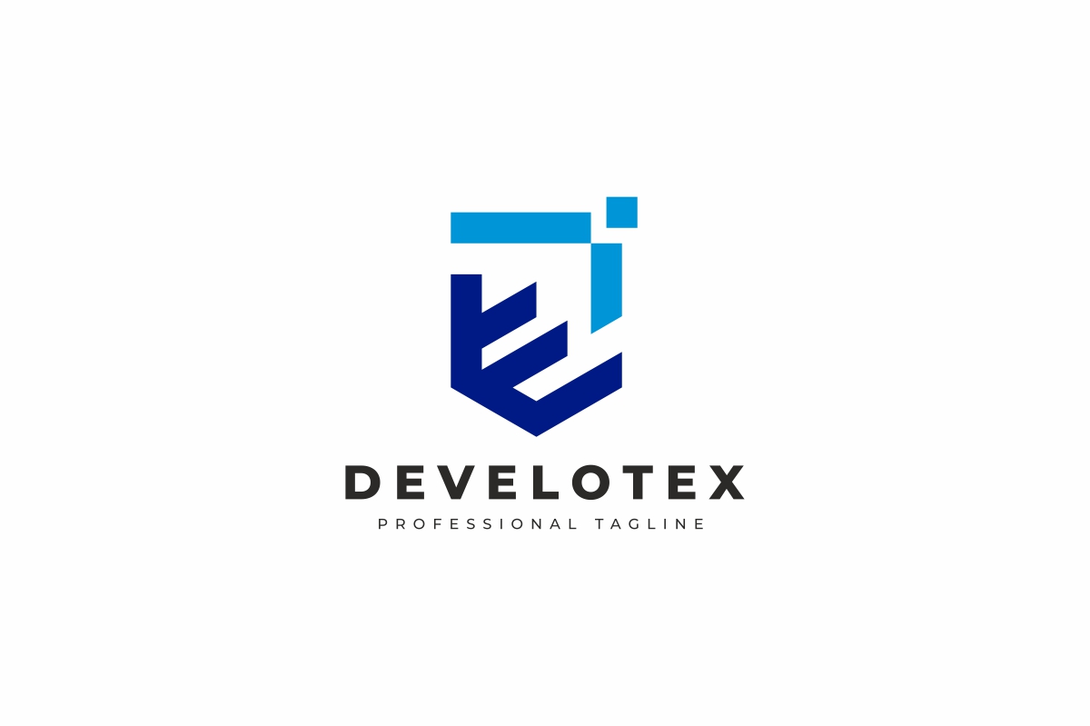 Download Шаблон логотипа "Developer Shield Logo Template" / Developer Shield Logo Template - Шаблон логотипа на тему графика abstract,agency,agent,anti,antique,apparel,company,develop,digital,fashion,fix,internet,logo,media,modern,office,professional,protect,repair,safe