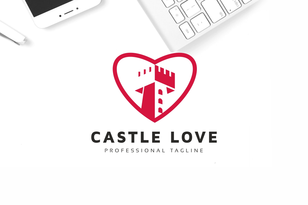 Download Шаблон логотипа "Castle Love Logo Template" / Castle Love Logo Template - Шаблон логотипа на тему графика brand,branding,castle,corporate,creative,design,heart,identity,king,kingdom,logo,logotype,love,lovely,market,queen,real,real estate,shop,store