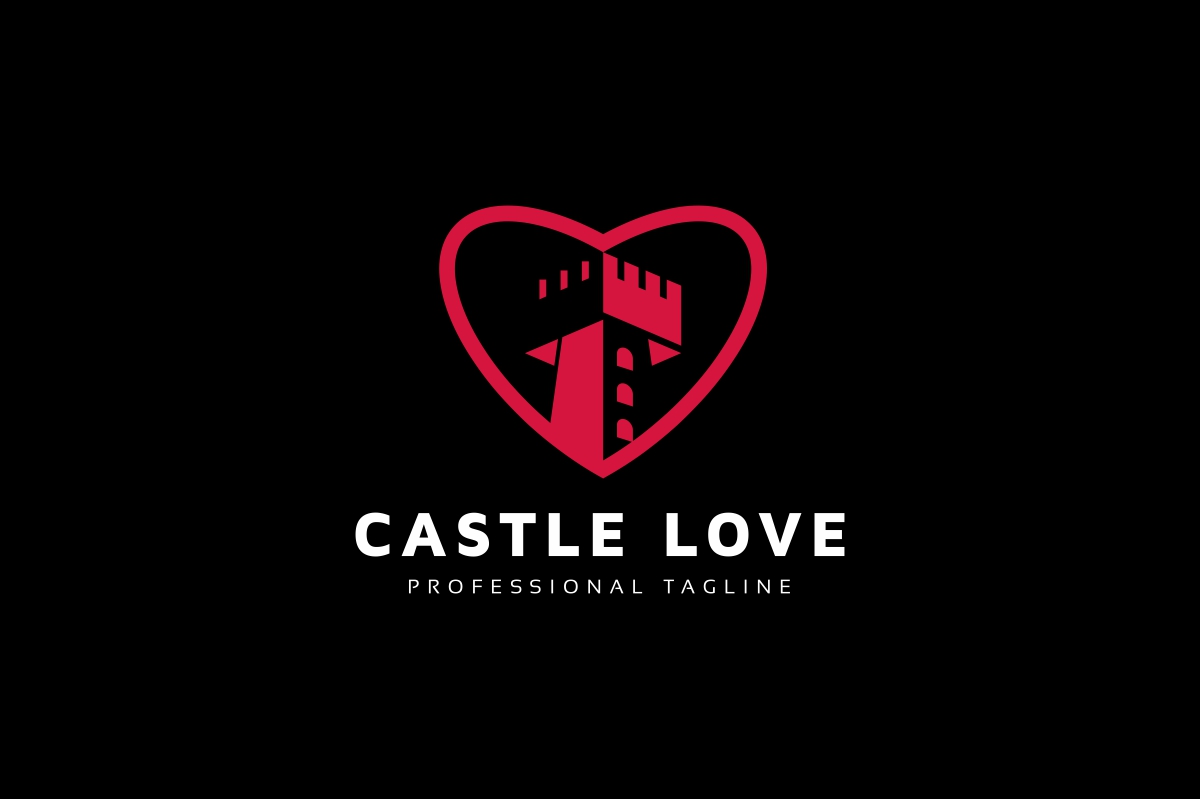 Download Шаблон логотипа "Castle Love Logo Template" / Castle Love Logo Template - Шаблон логотипа на тему графика brand,branding,castle,corporate,creative,design,heart,identity,king,kingdom,logo,logotype,love,lovely,market,queen,real,real estate,shop,store