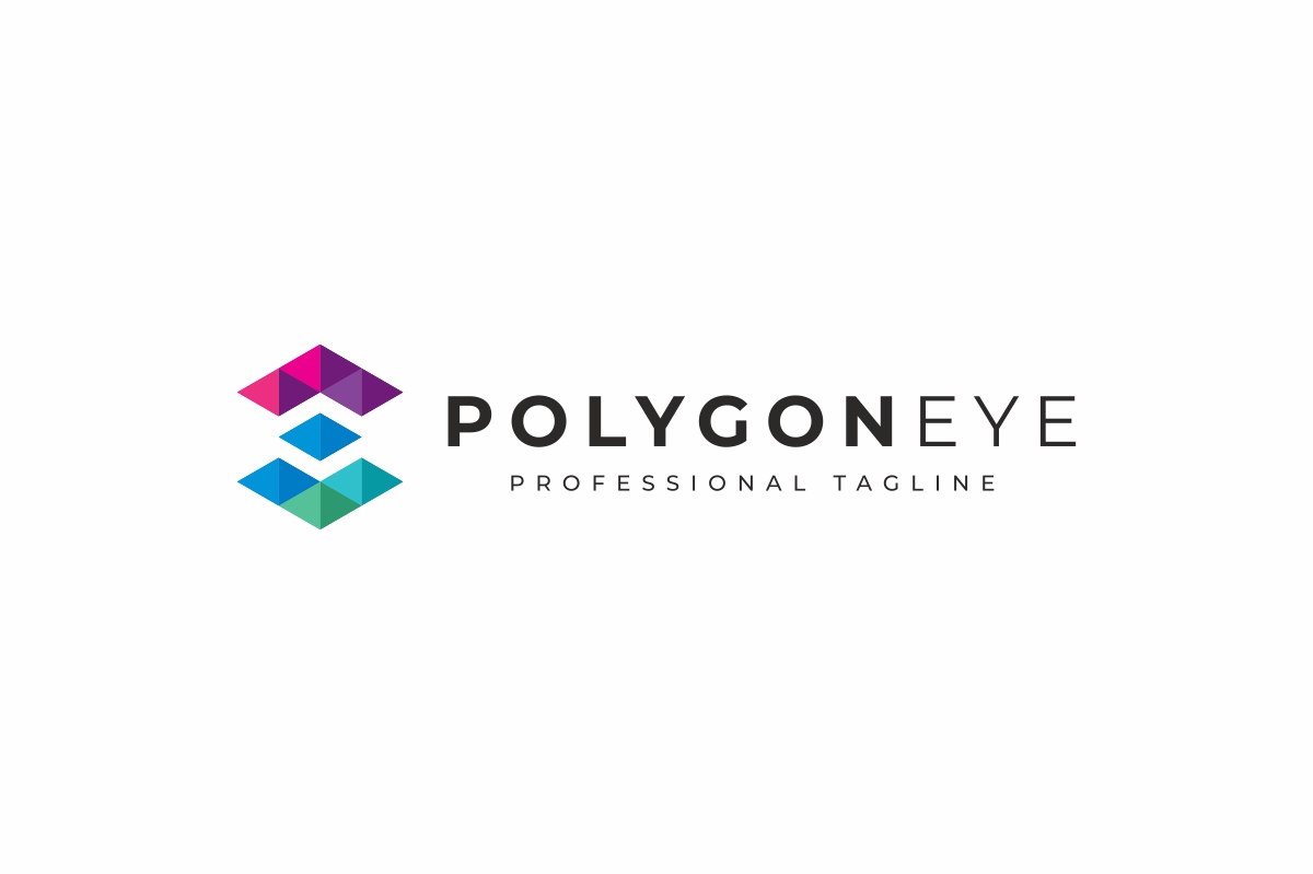 Download Шаблон логотипа "Polygon Eye Logo Template" / Polygon Eye Logo Template - Шаблон логотипа на тему графика blue,business,care,check up,clinic,creative,design,dynamic,eye,internet,lens,look,matrix,medical,modern,optic,orange,photography,polygon,science
