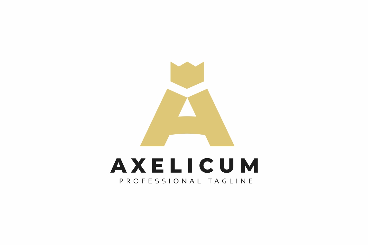 Download Шаблон логотипа "Crown Luxury - Letter A Logo Template" / Crown Luxury - Letter A Logo Template - Шаблон логотипа на тему графика alphabet,classic,classy,club,creative,crown,design,elegant,emblem,gold,graphic,heraldic,hotel,illustrator,initial,king,kingdom,a logo